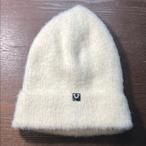 True Religion Cream Beanie
